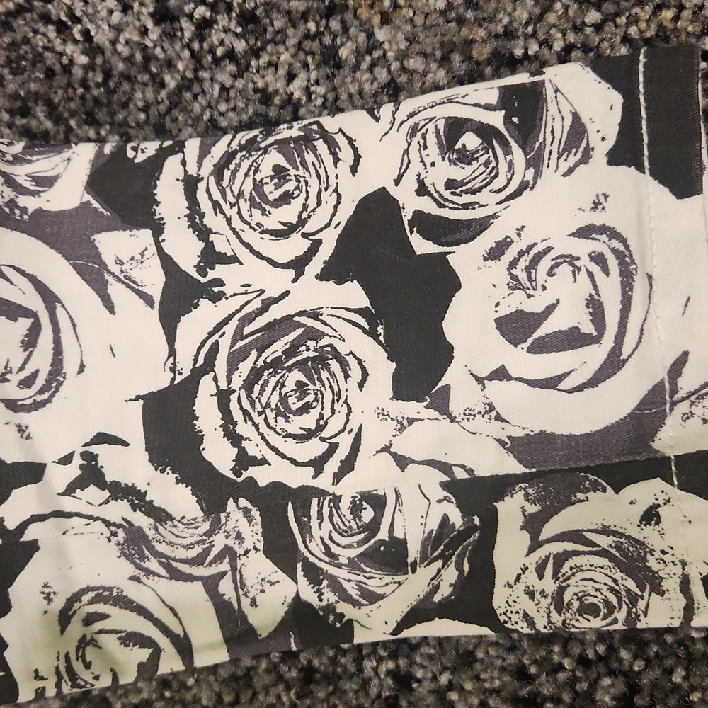 Rose Pattern Pants - image 3